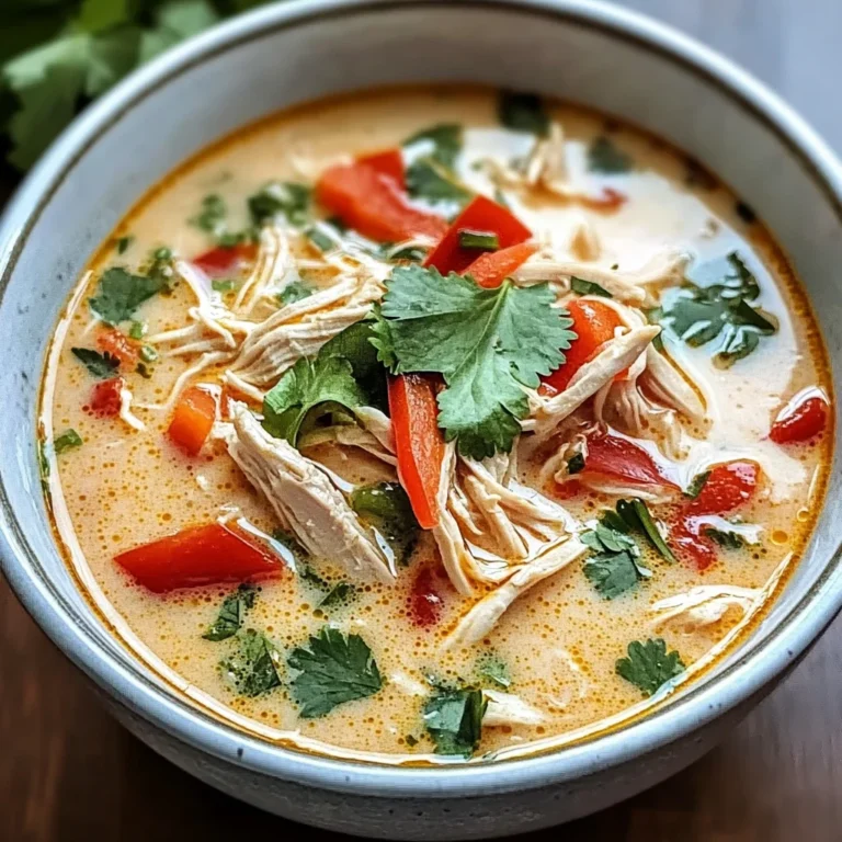 Easy Thai Coconut Chicken Soup