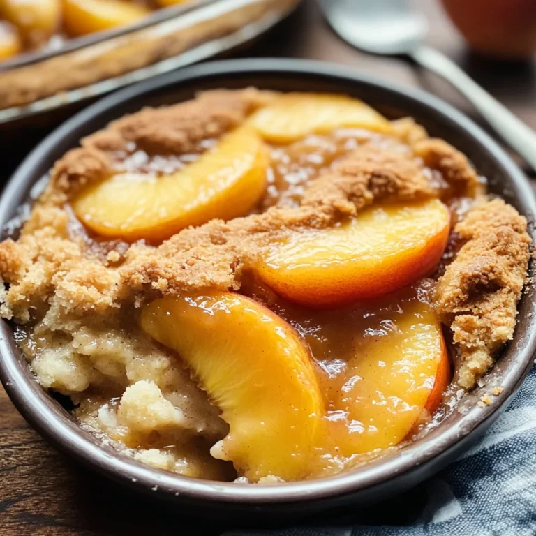 Fresh Peach Cobbler Recipe