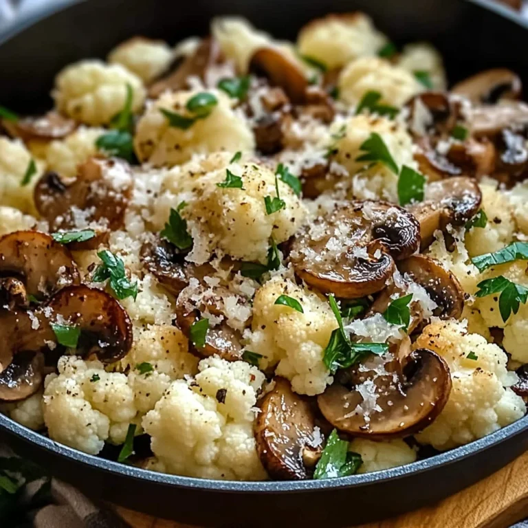 Garlic Cauliflower Mushroom Skillet: Quick & Delicious Dish