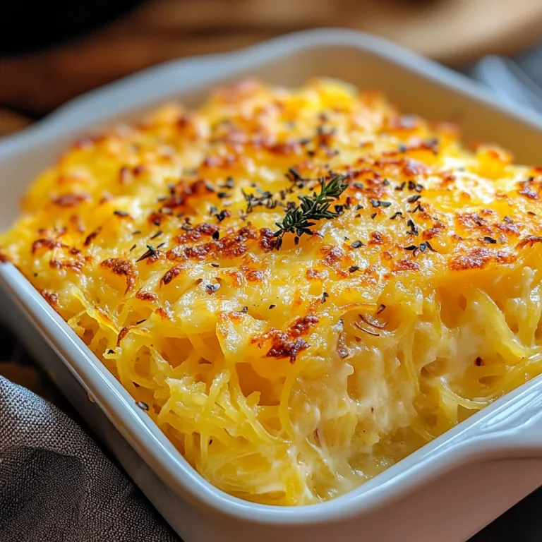 Healthy Spaghetti Squash Au Gratin