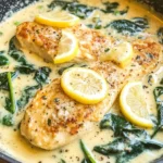 Lemon Parmesan Spinach Chicken