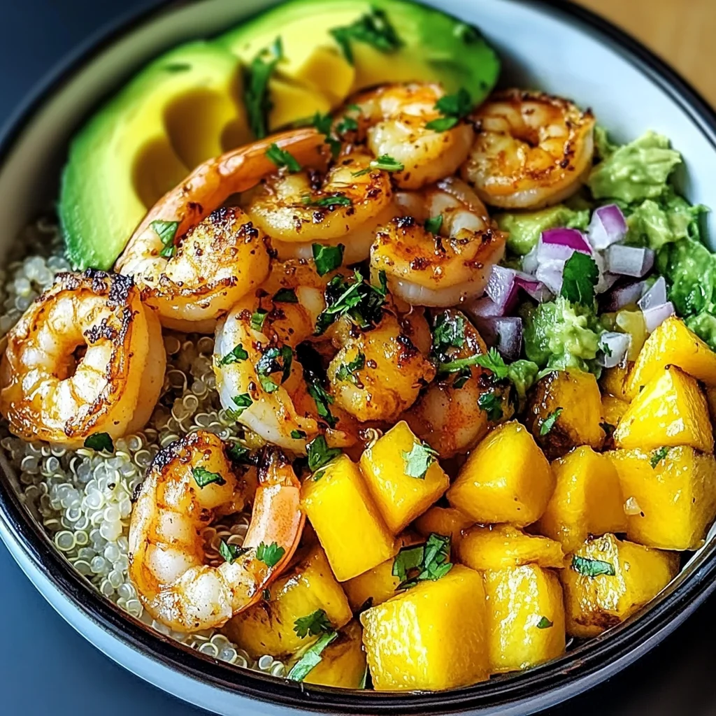 Shrimp Avocado Mango Bowls