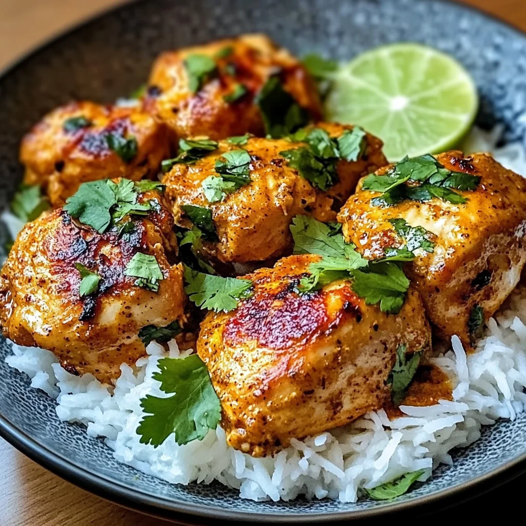 Baked Coconut Chili Chicken Thighs