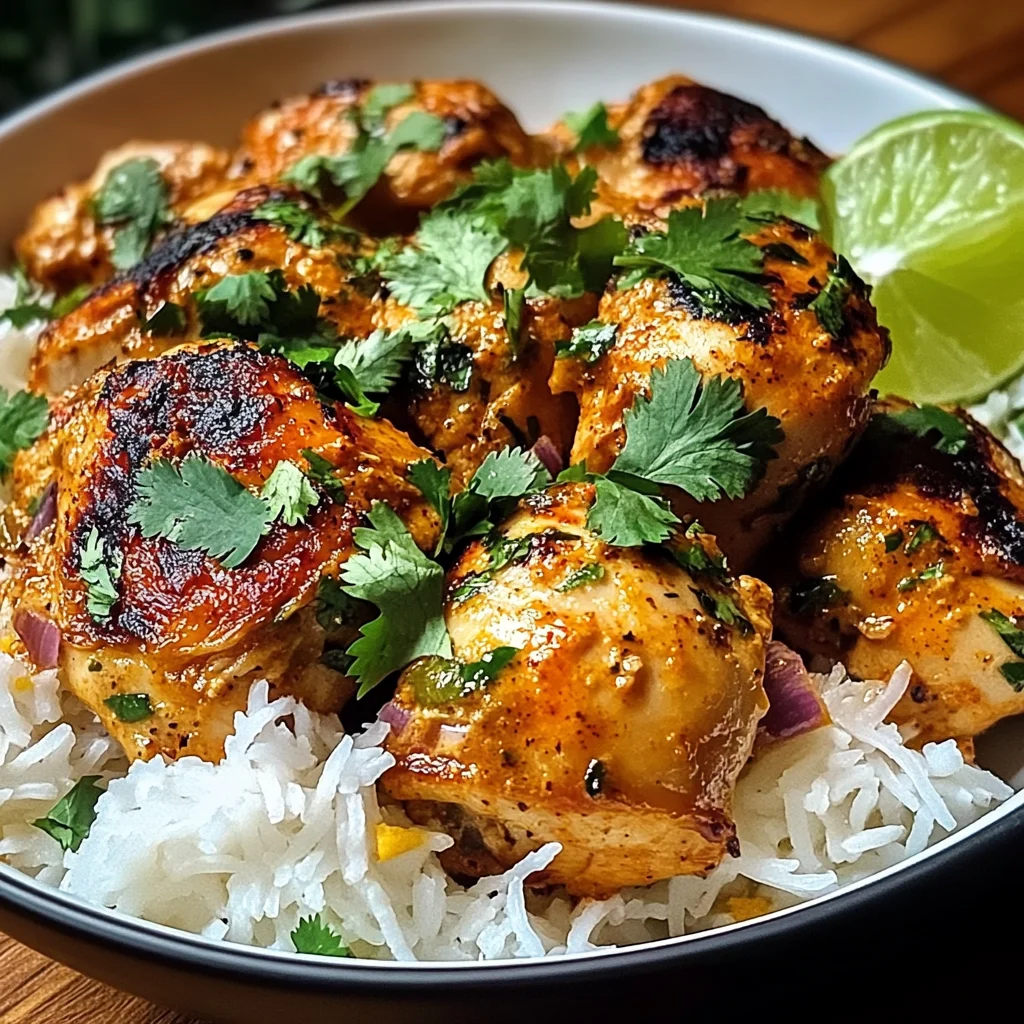 Baked Coconut Chili Chicken Thighs