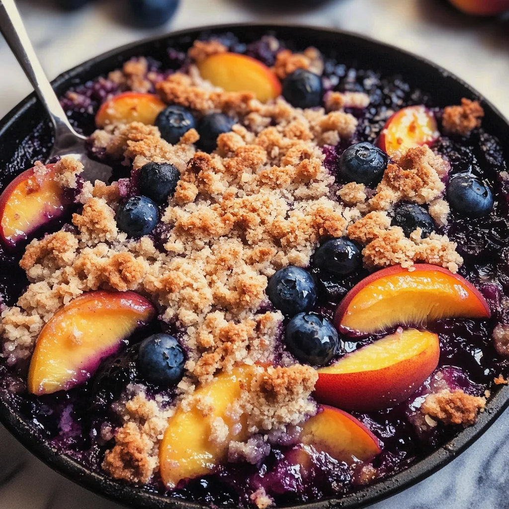 Blueberry Peach Crumble