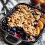 Blueberry Peach Crumble