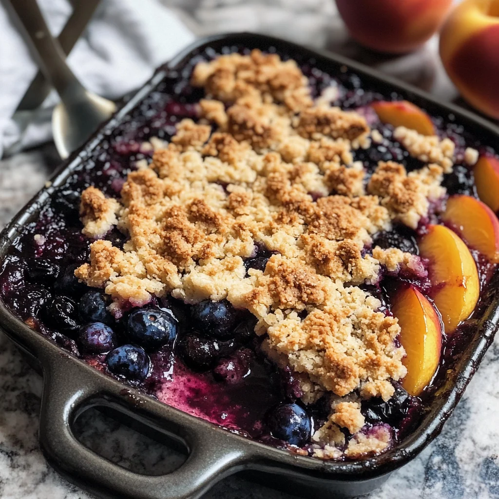 Blueberry Peach Crumble