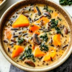 Cozy Autumn Wild Rice Soup