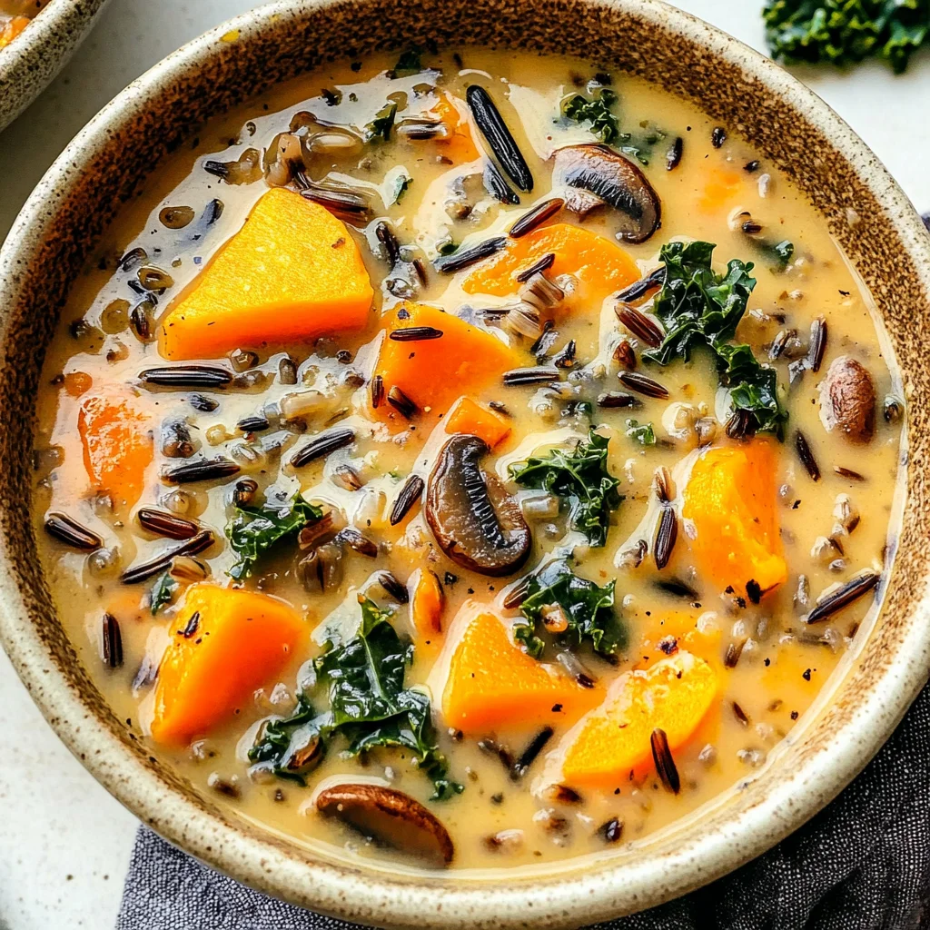 Cozy Autumn Wild Rice Soup