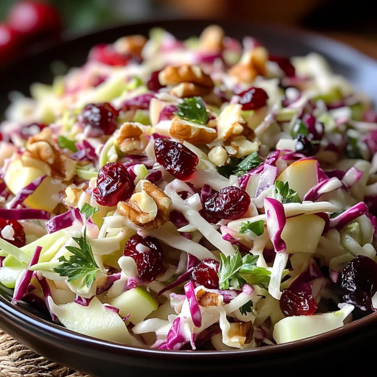 Cranberry Apple Coleslaw: A Delicious & Healthy Recipe