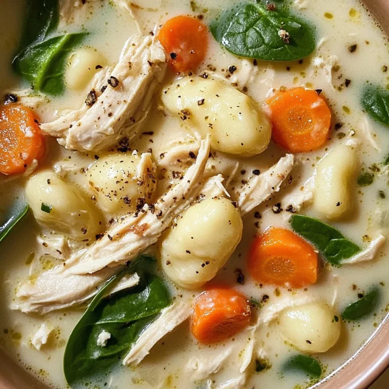 Creamy Crockpot Chicken Gnocchi Soup