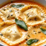 Creamy Tuscan Ravioli Soup