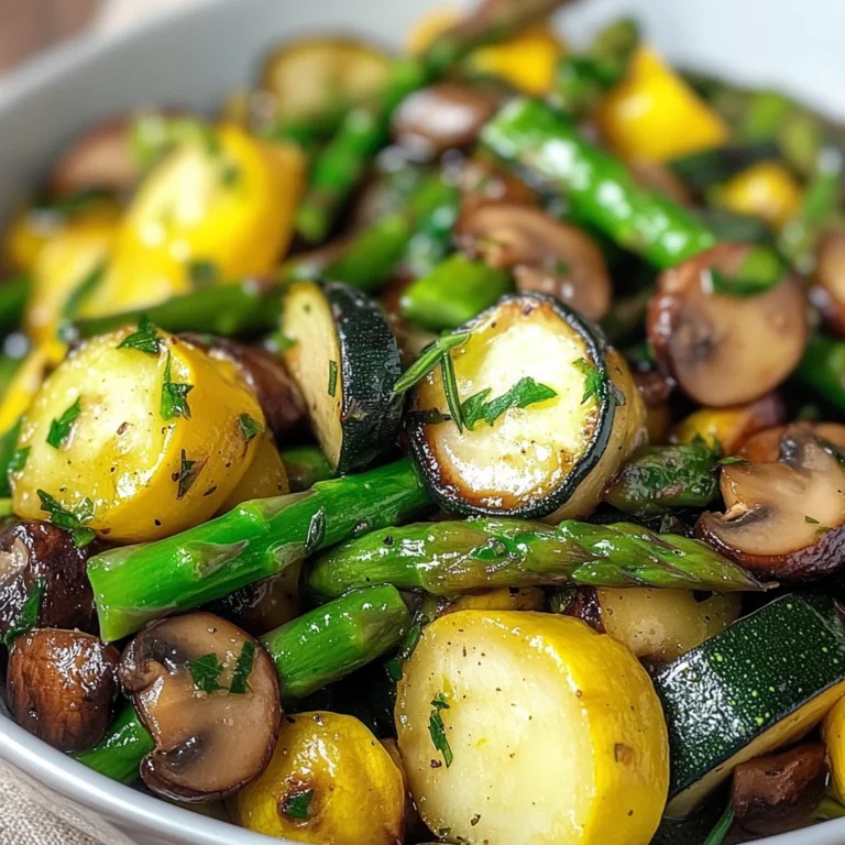 Flavorful Asparagus with Zucchini and Squash