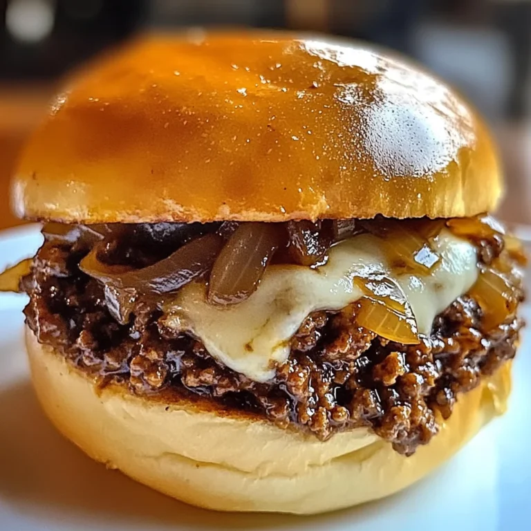 French Onion Beef Sloppy Joes