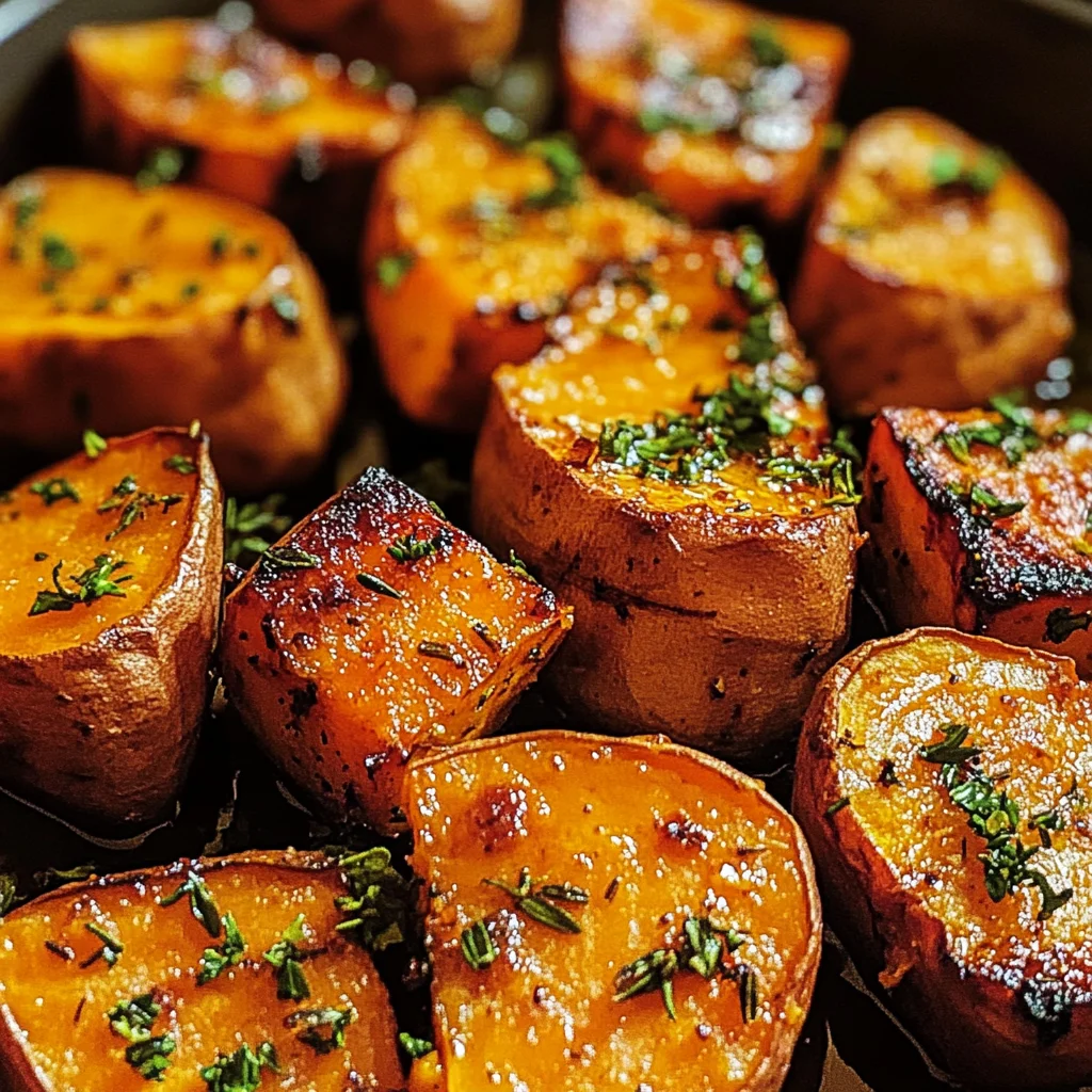 Garlic Butter Roasted Sweet Potatoes: A Delicious and Easy Recipe