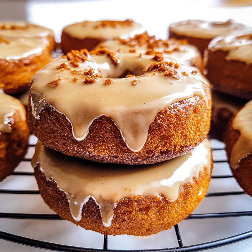 Gluten and Dairy Free Pumpkin Donuts with Maple Glaze