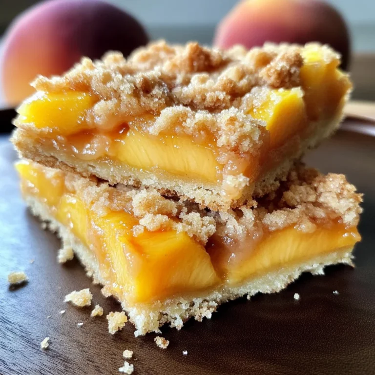 Heavenly Summer Peach Bars: A Sweet Slice of Sunshine