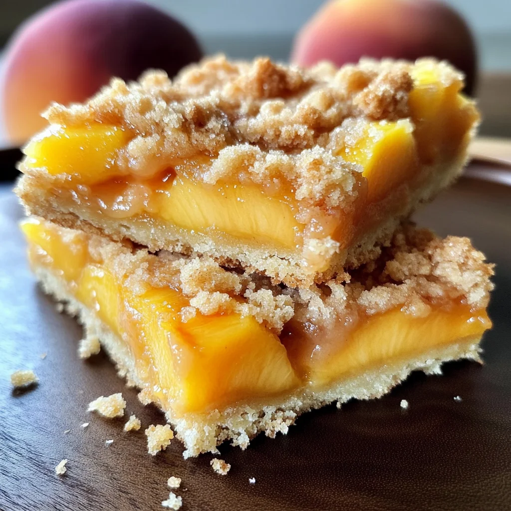 Heavenly Summer Peach Bars: A Sweet Slice of Sunshine