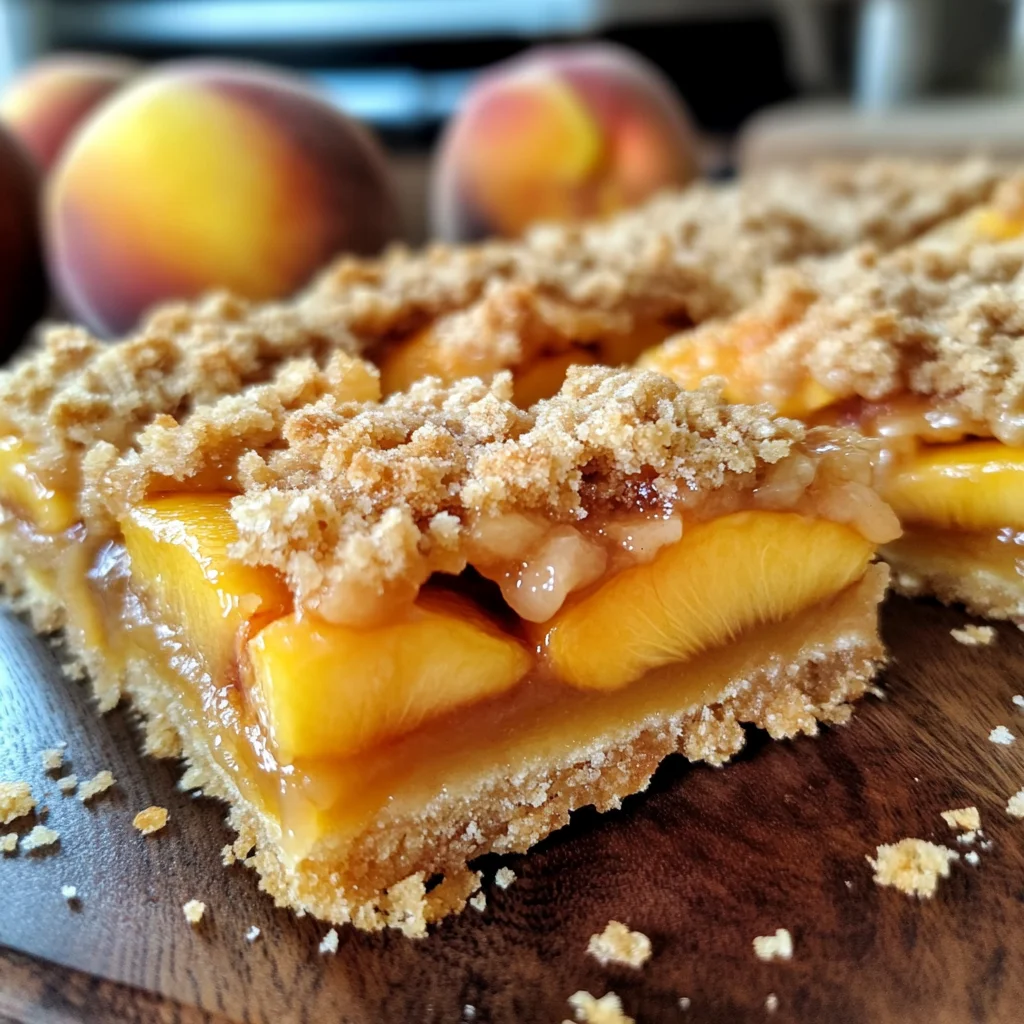 Heavenly Summer Peach Bars: A Sweet Slice of Sunshine
