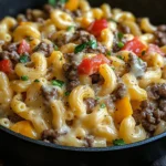 High-Protein Creamy Philly Cheesesteak Mac & Cheese