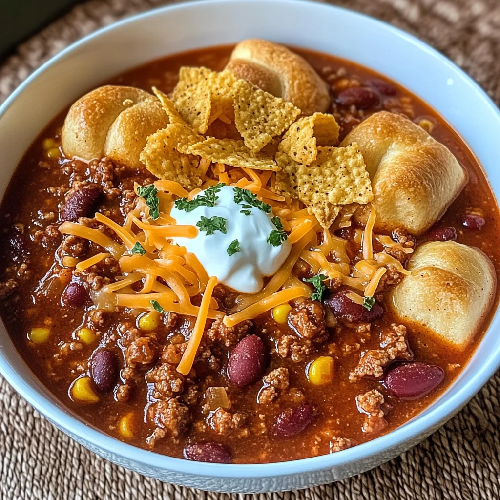 Hillbilly Chili and Cinnamon Rolls
