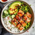 Honey Sriracha Salmon Bowls