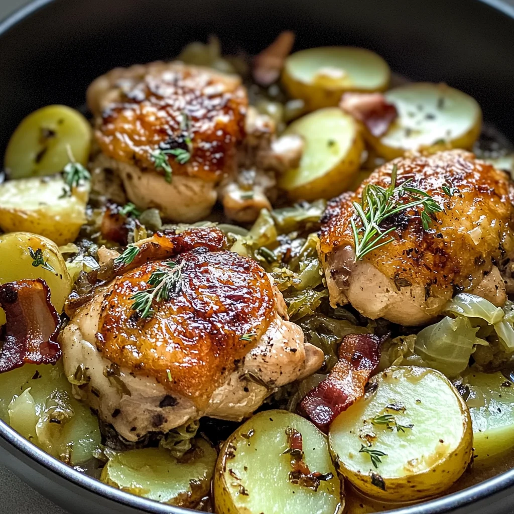 Irish Chicken with Cabbage and Potatoes
