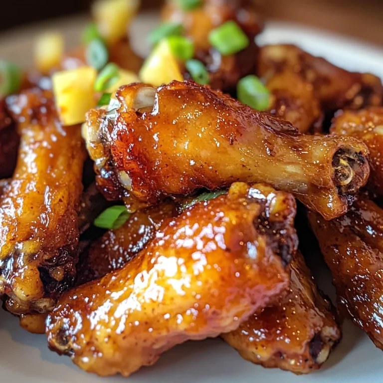 Irresistible Brown Sugar Pineapple Wings Chicken in 40 Minutes