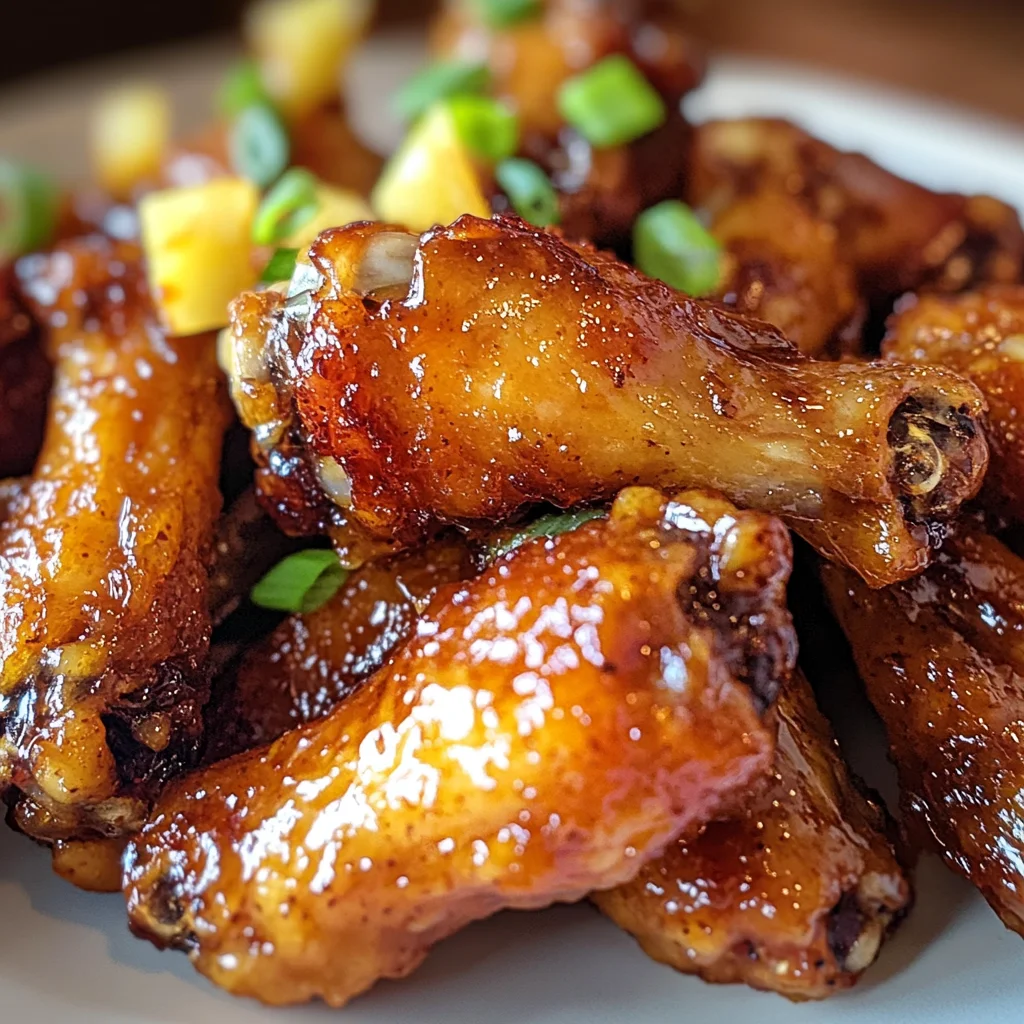 Irresistible Brown Sugar Pineapple Wings Chicken in 40 Minutes