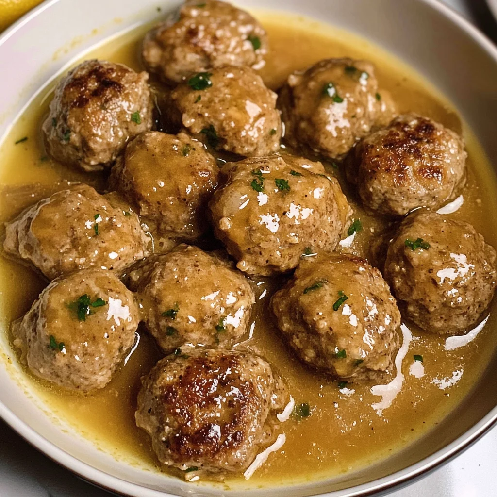 Keftedes In Lemon Sauce