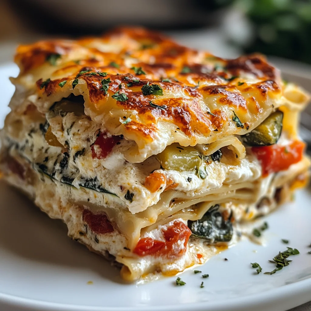 Loaded Veggie White Lasagna