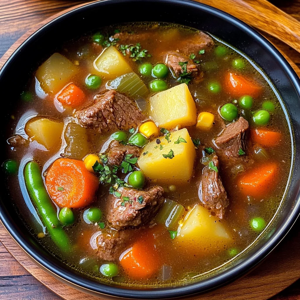 My Mom's Old-Fashioned Vegetable Beef Soup