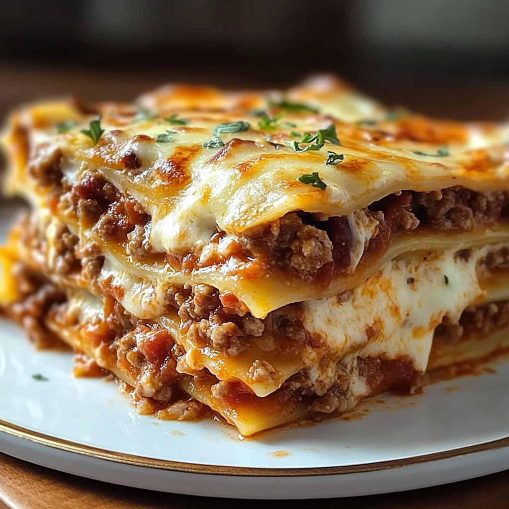 Parmesan Garlic Turkey Bacon Cheeseburger Lasagna Recipe
