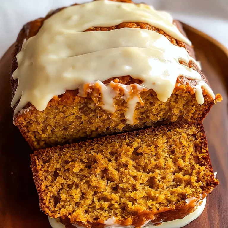Pumpkin Bread with Cream Cheese Frosting Recipe