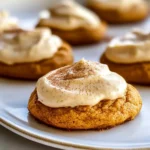Pumpkin Cookies with Cream Cheese Frosting