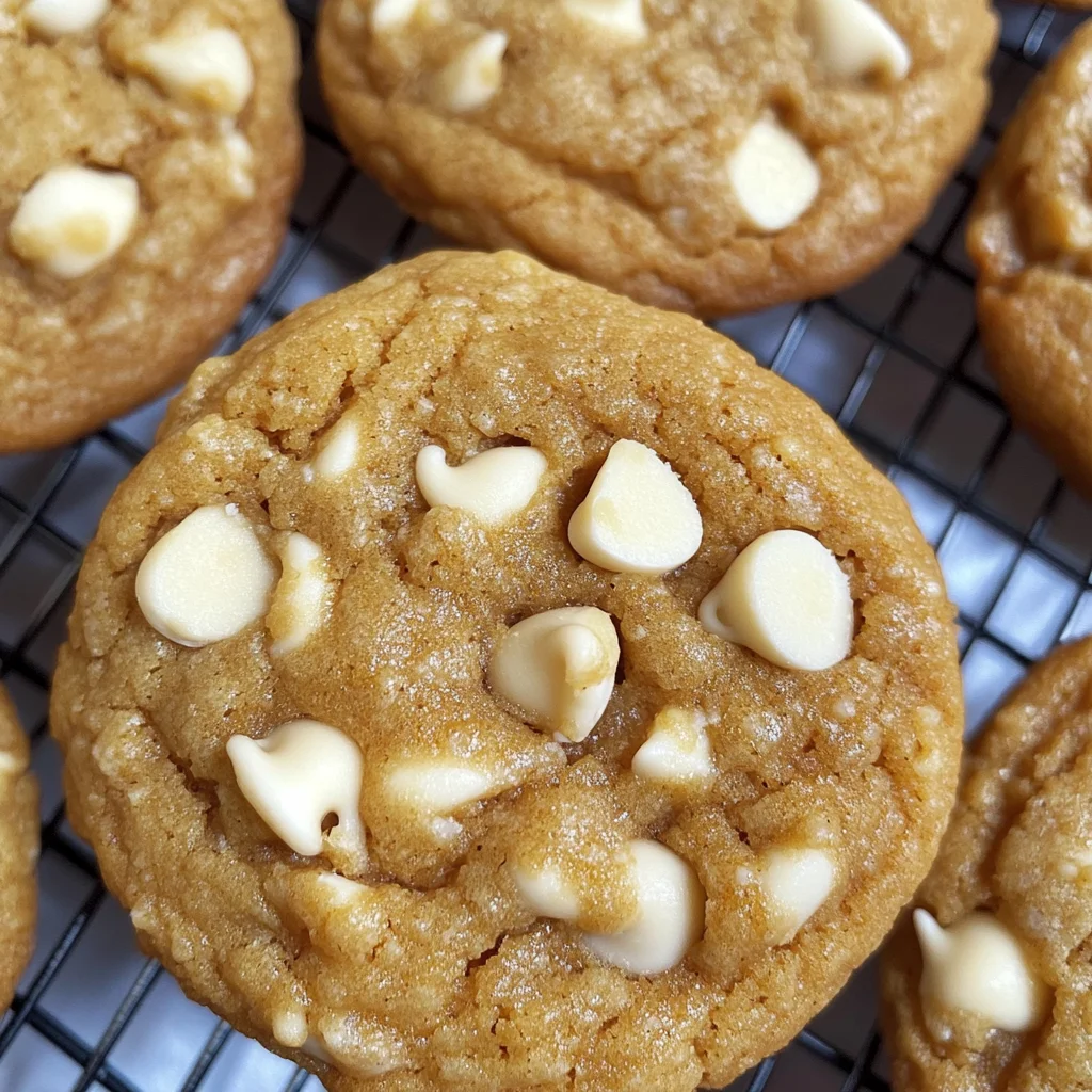 Pumpkin White Chocolate Chip Cookies Recipe