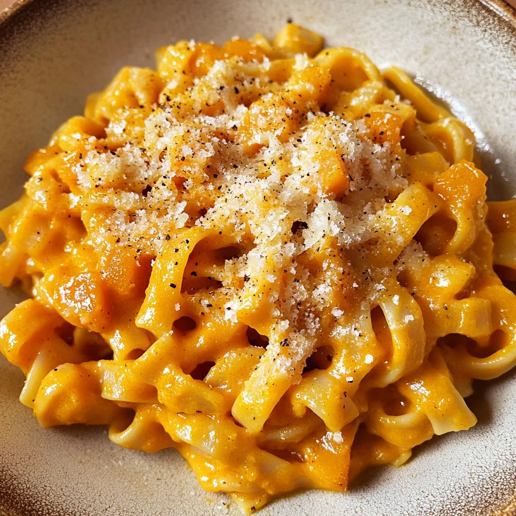 Roasted Pumpkin and Garlic Pasta