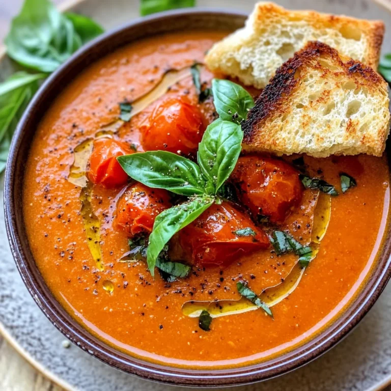 Roasted Tomato Basil Soup