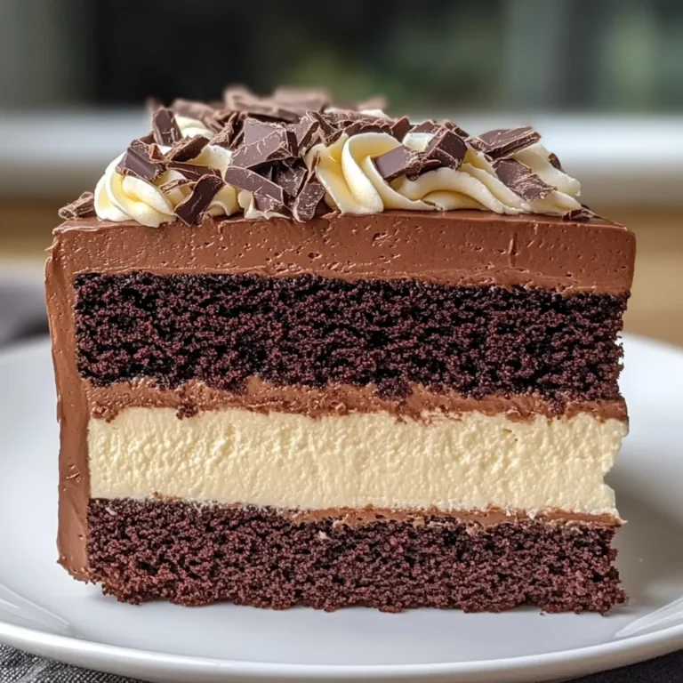 Tuxedo Cake – Triple Chocolate Mousse Cake