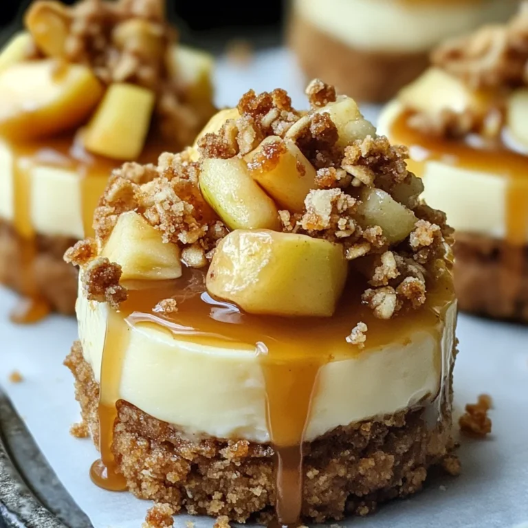 Apple Crisp Mini Cheesecakes