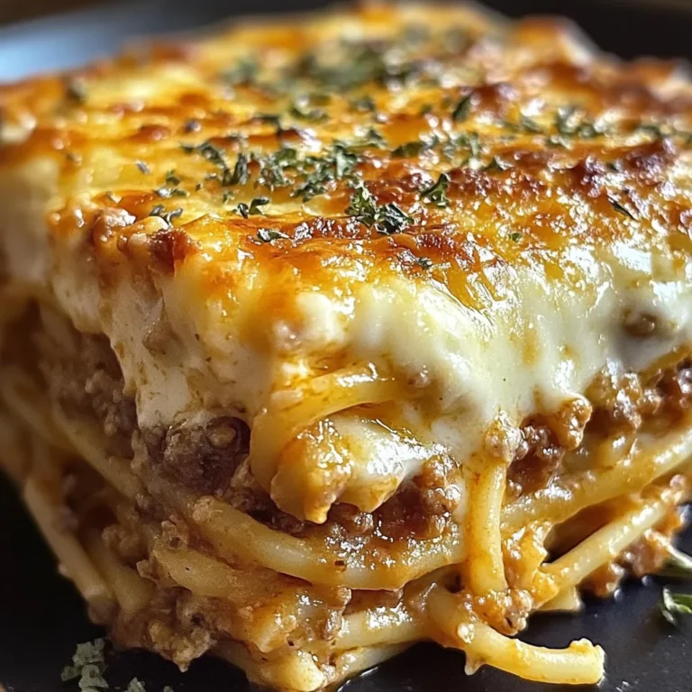 Baked Cream Cheese Spaghetti Casserole
