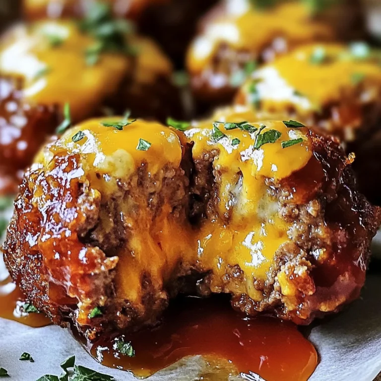 Cheesy Stuffed Meatloaf Bites