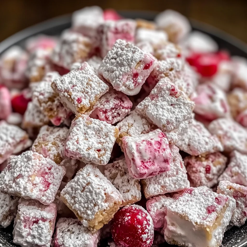 Cherry Cheesecake Puppy Chow