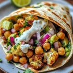 Chili Lime Chickpea Cauliflower Wrap Recipe