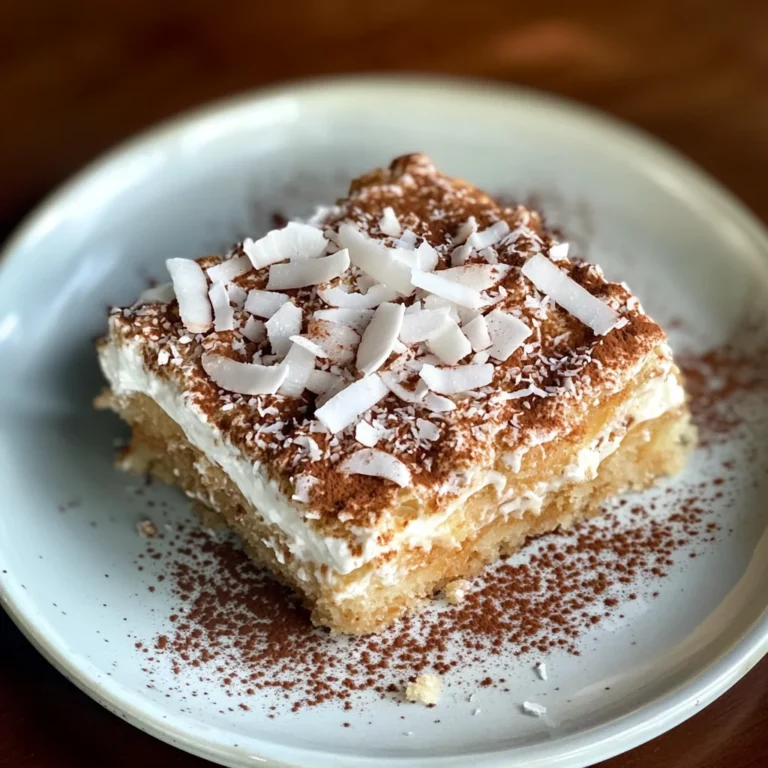 Coconut Rum (Coquito) Tiramisu