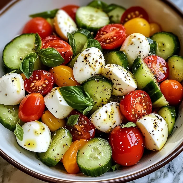 Cucumber Mozzarella Salad