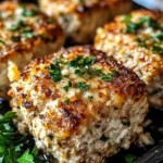 Garlic Parmesan Chicken Meatloaves