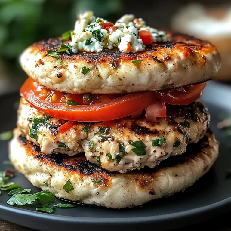 Greek Chicken Burgers