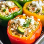 Greek Chicken Stuffed Peppers