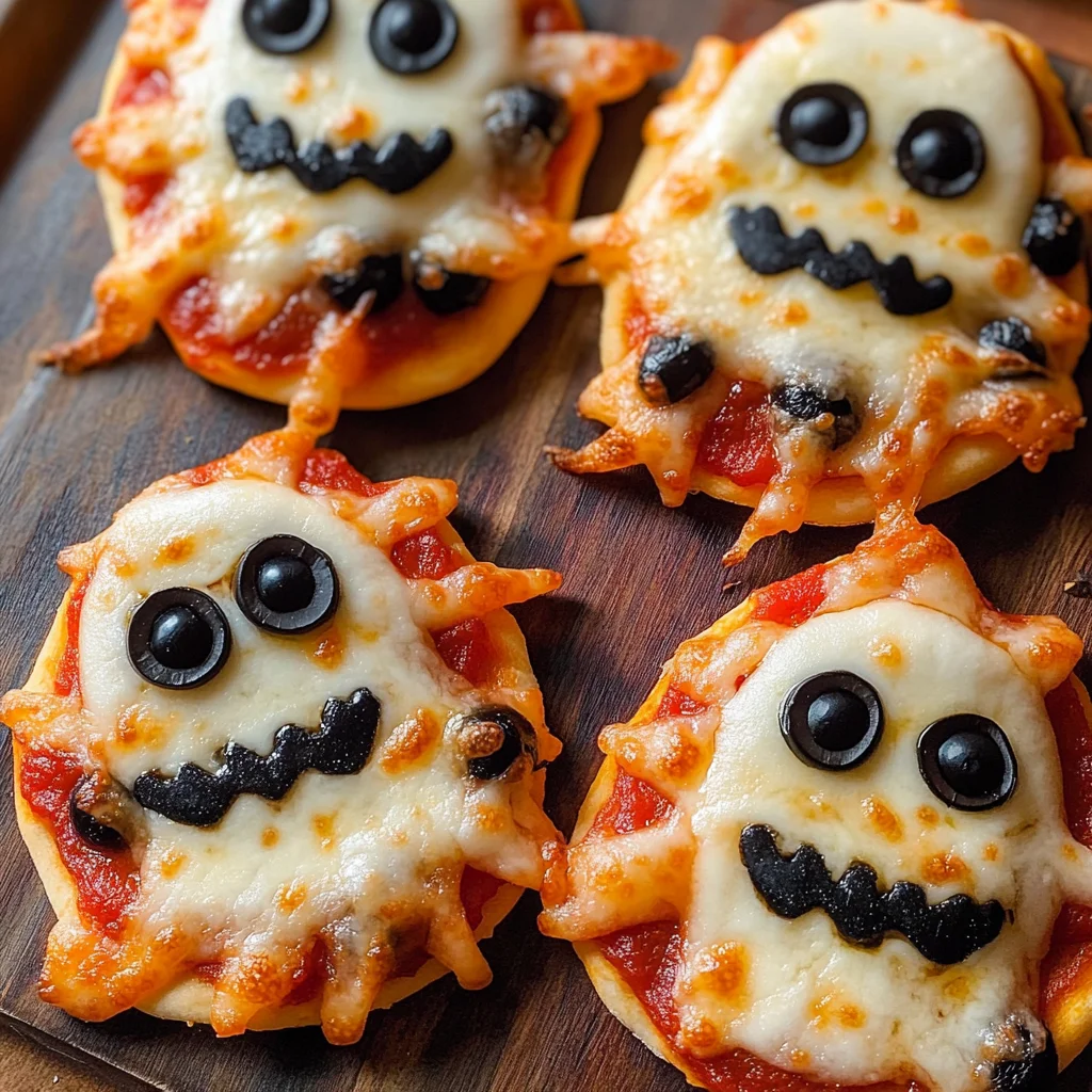 Halloween Mini Pizzas